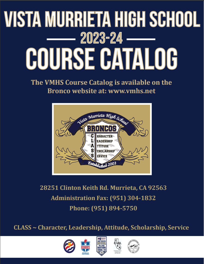 2023 2024 VMHS Course Catalog